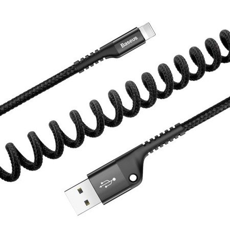 Baseus Fish eye | Elastyczny kabel USB -  Lightning do iPhone 2A 100cm 