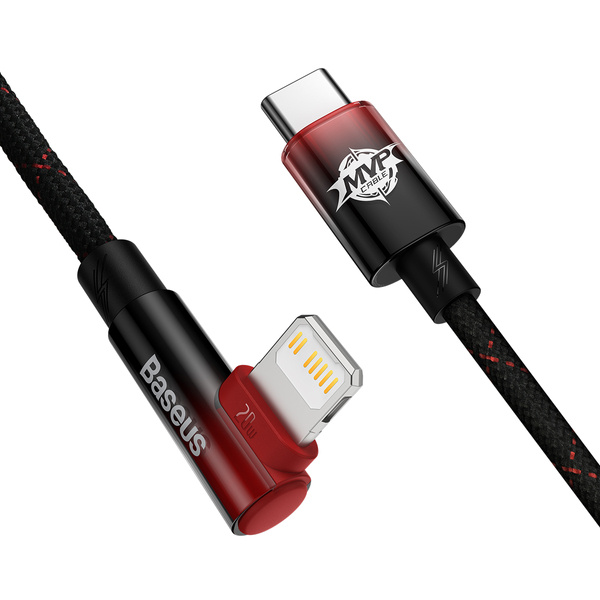 Baseus MVP 2 | Kabel kątowy USB-C - Lightning do iPhone PD 20W 2m
