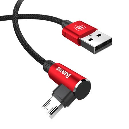 Baseus MVP Elbow / Kabel kątowy USB - Micro USB dwustronne złącze 200cm EOL